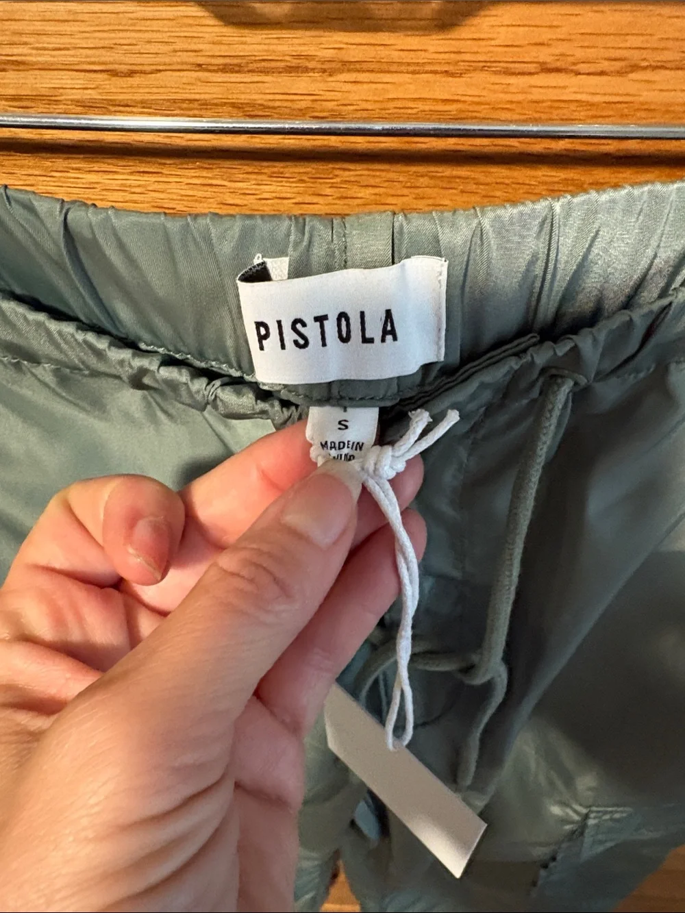 pistola Sage Green Cargo Track Joggers - Picture 2 of 4